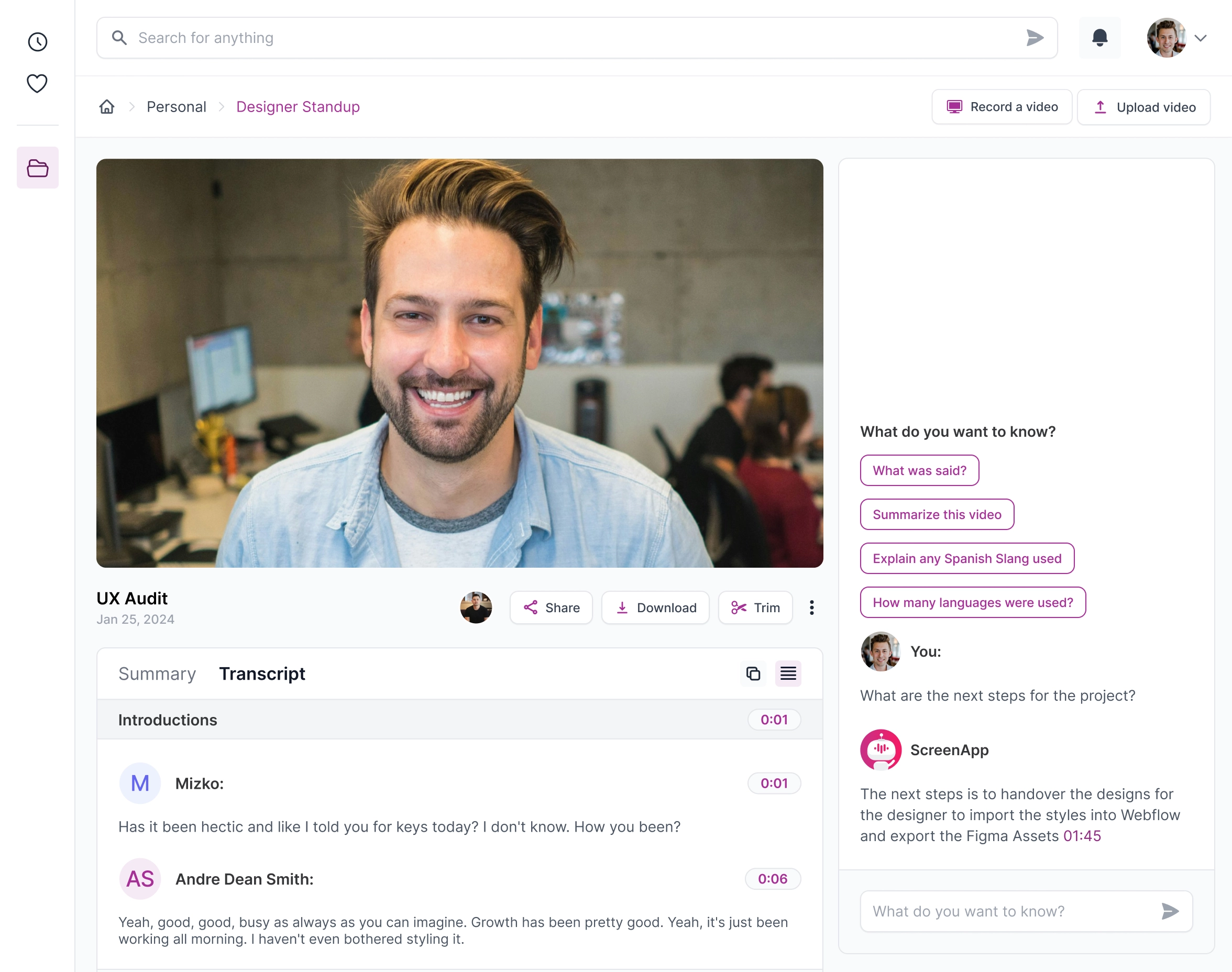 Meeting Transcription ScreenApp Meeting Transcription ScreenApp